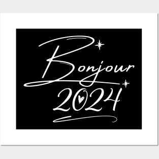 Chic Greetings: Bonjour 2024 Posters and Art